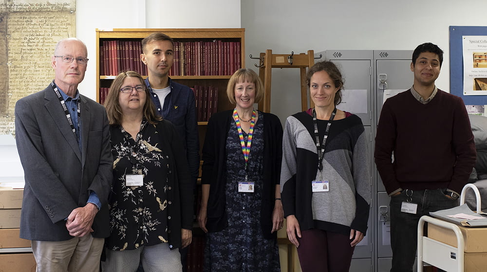 Some of the Special Collections team in our reading room.